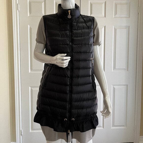 Moncler Vest w/Hood - Longe Saison - Black - Size 3 - Authentic - Picture 3 of 17